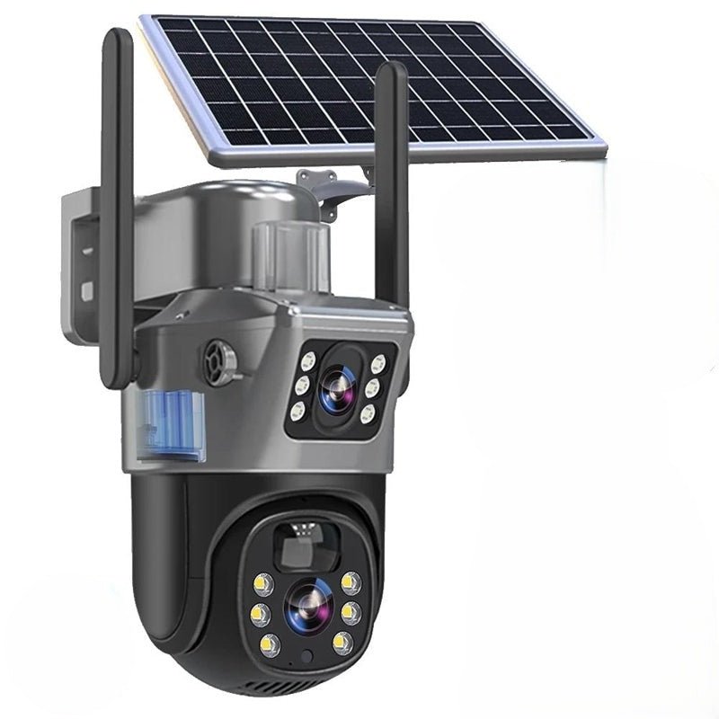 Wireless 4K Outdoor Camera with 360° Rotation and Smart Detection – Weatherproof and Solar Powered