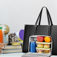 Women's 2-in-1 Waterproof Insulated Lunch Bag with Laptop Compartment