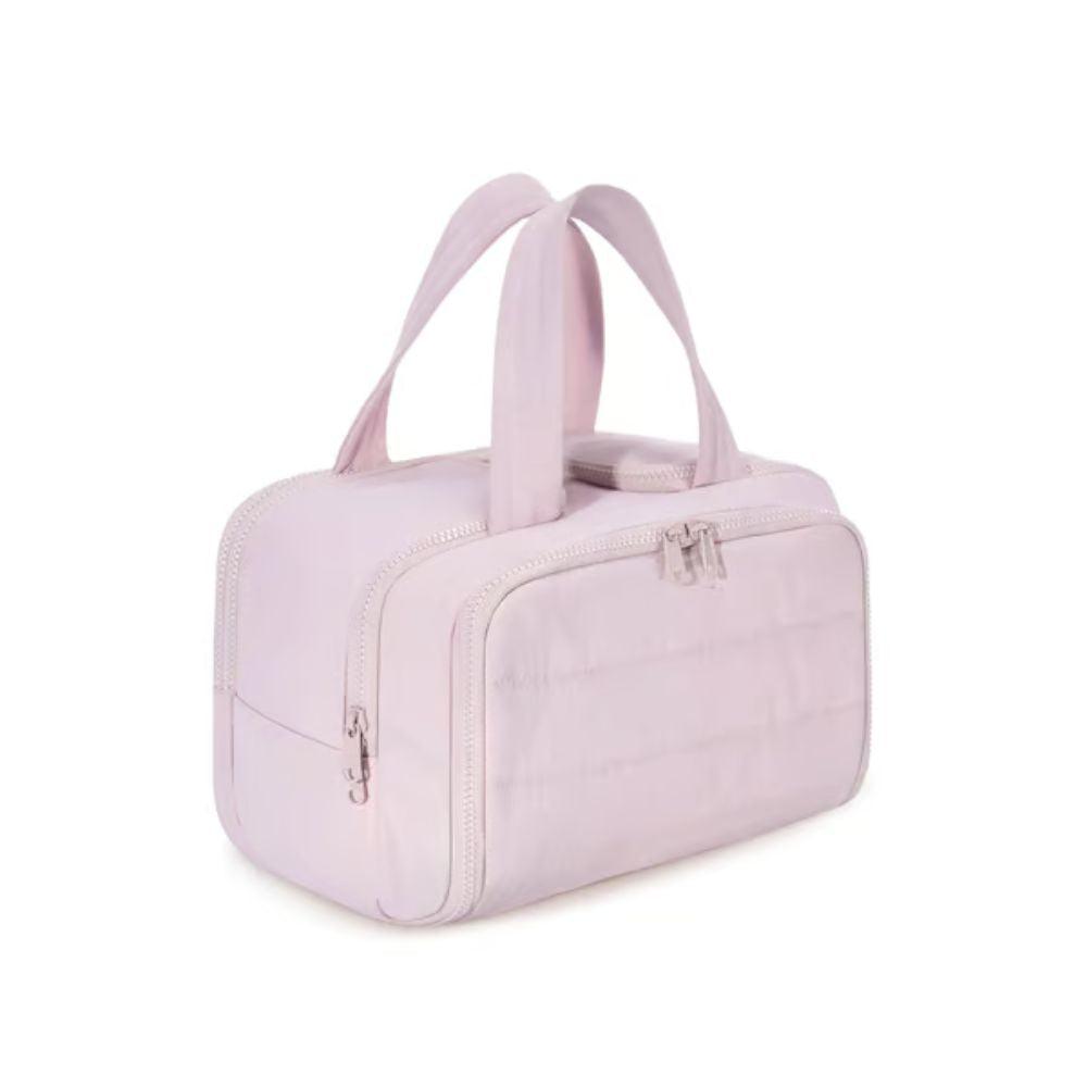 Women's 4-in-1 Puffy Toiletry Bag – Large Travel Makeup and Skincare Organizer