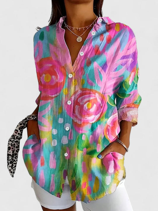 Women's Blouse with Unique Print