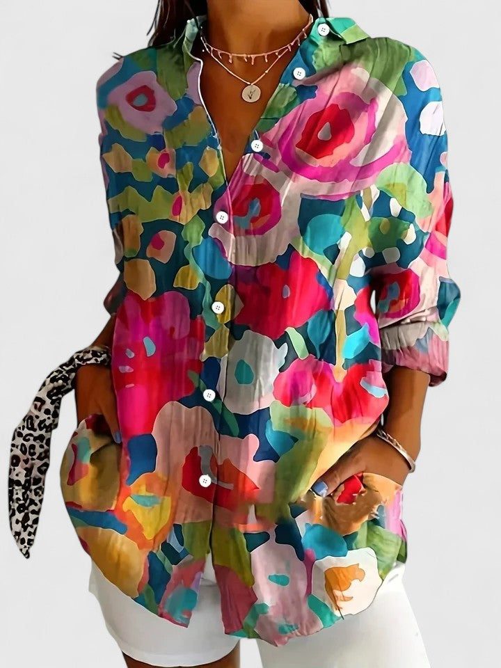 Women's Blouse with Unique Print