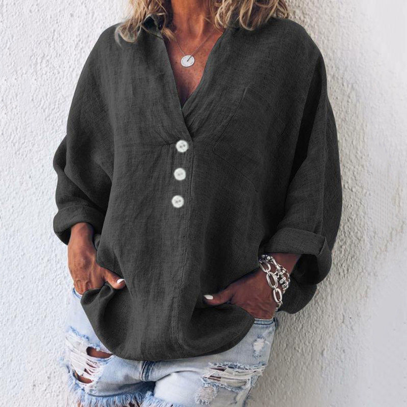Women's Button-Down Long Sleeve Blouse