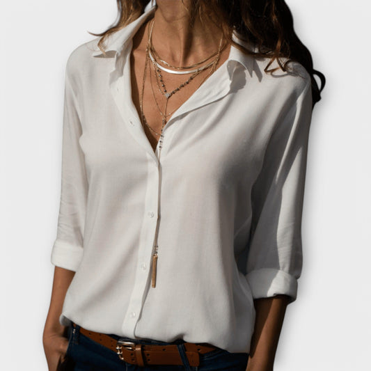 Women's Chic Blouse for Office and Evening Elegance