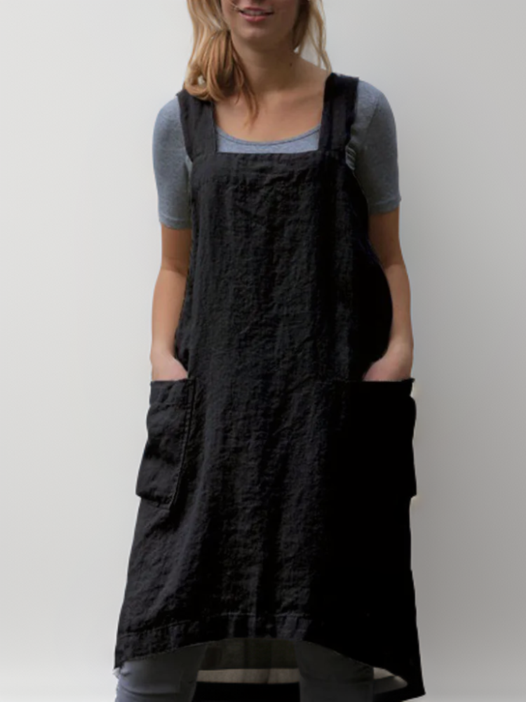 Women's Cross-Back Pinafore Apron – Heathered