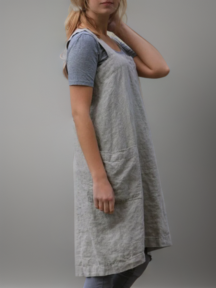 Women's Cross-Back Pinafore Apron – Heathered