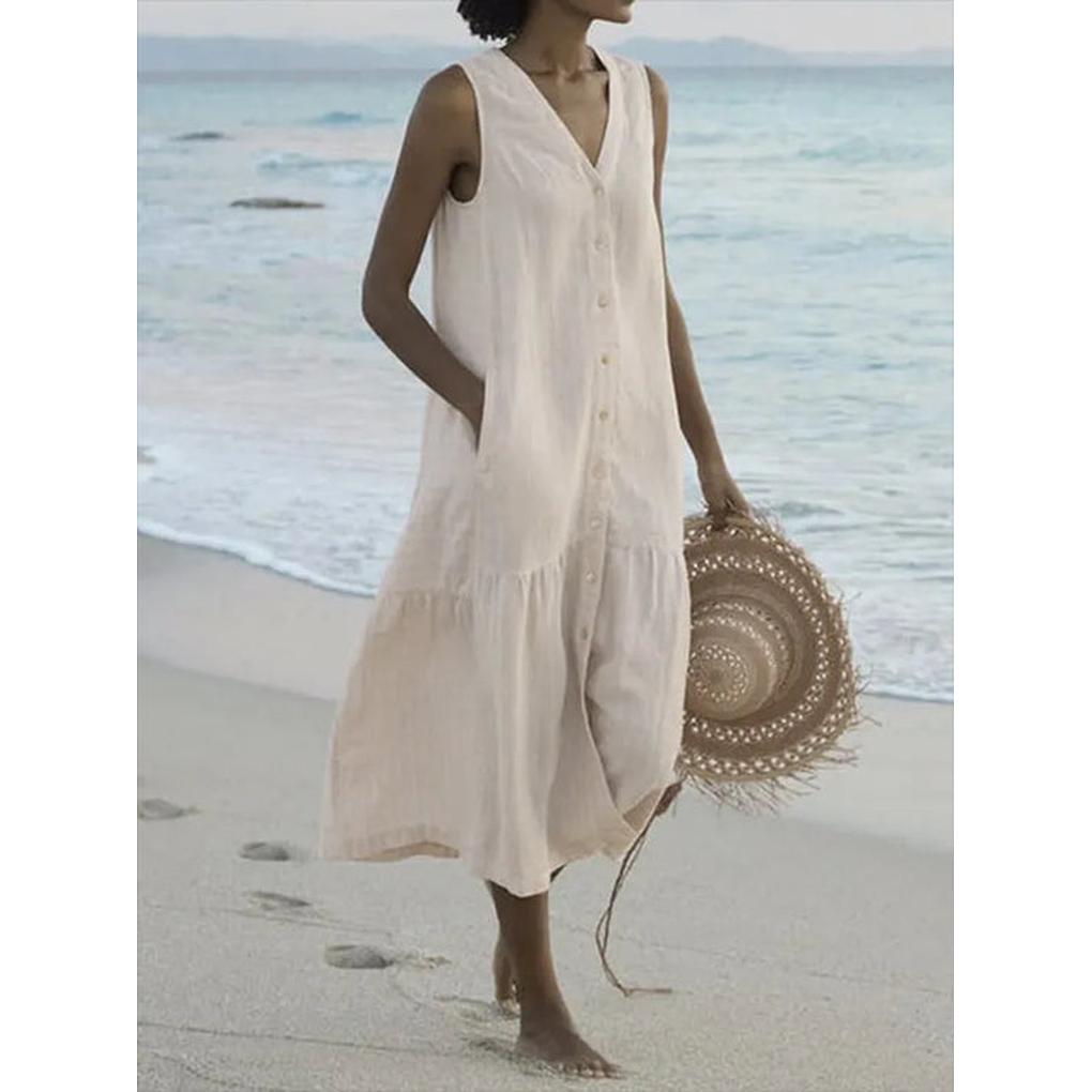 Women's Elegant Everyday V-Neck Dress