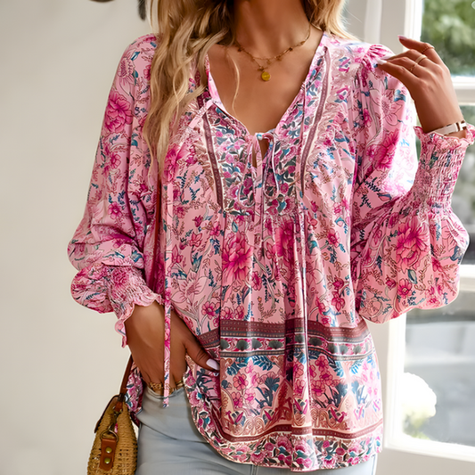 Women's Floral Blouse for Everyday Wear