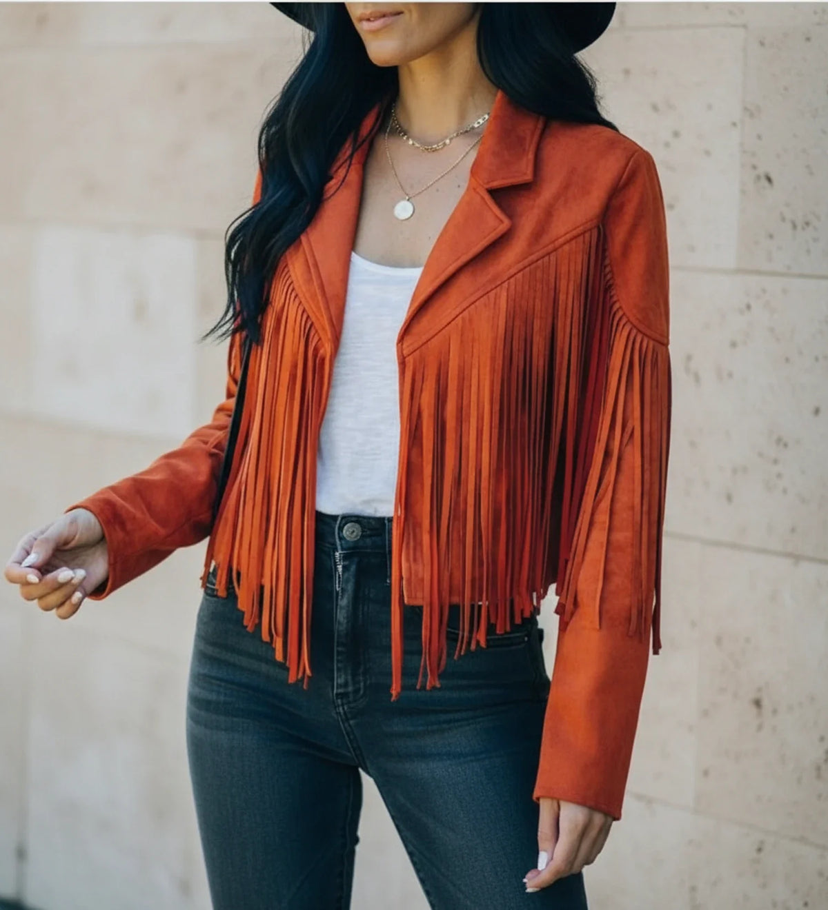 Women's Fringe Moto Jacket