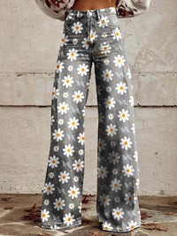 Women's High-Waisted Wide-Leg Jeans