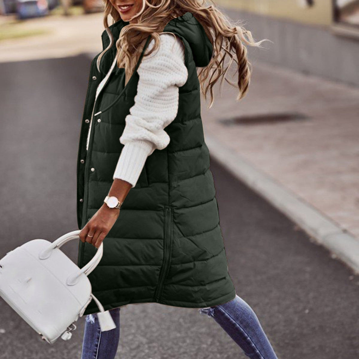 Women's Hooded Puffer Vest