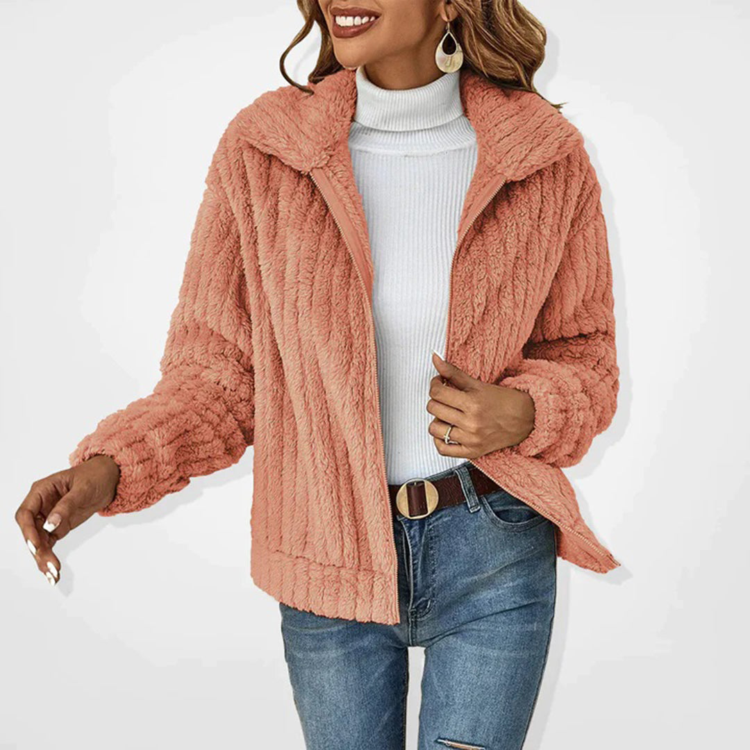 Women's Long Zip-Up Cardigan - Soft and Stylish