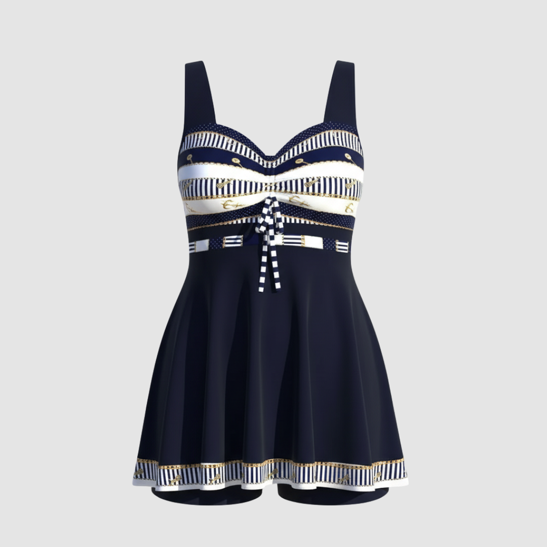 Women's Nautical Swim Dress