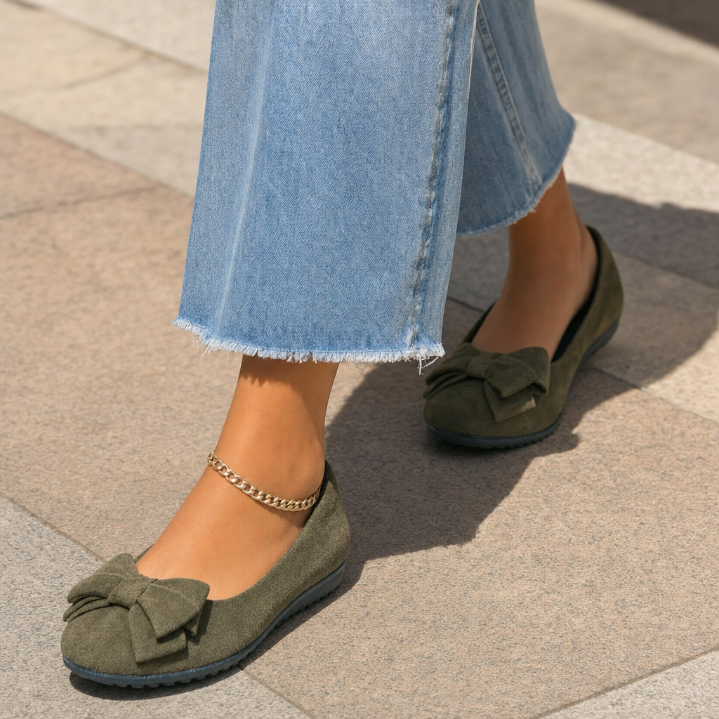 Women's Orthopaedic Wide-Fit Ballet Flats for All-Day Comfort