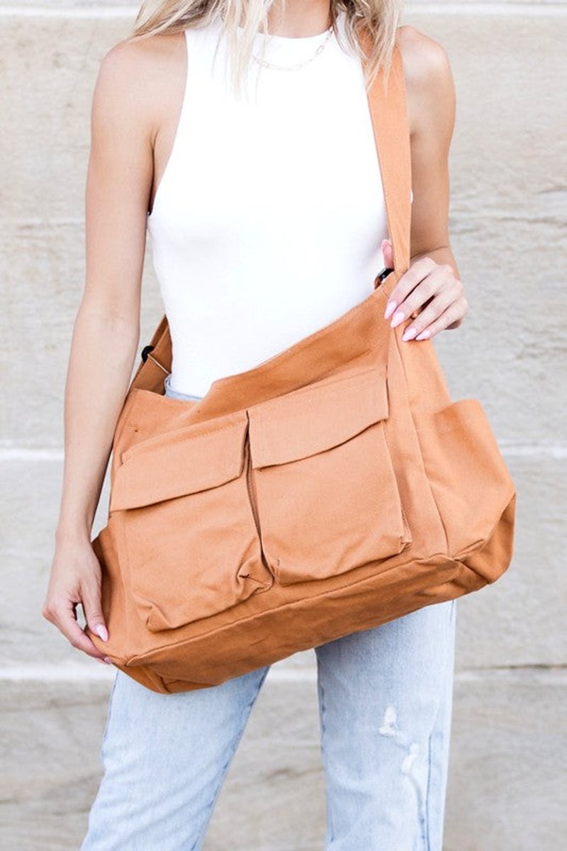 Women's Oversized Black Shoulder and Crossbody Bag