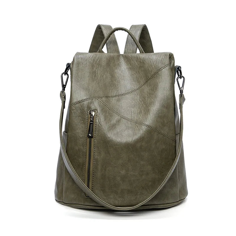 Women's Patchwork Anti-Theft Travel Backpack