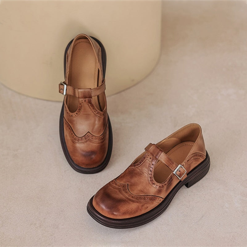 Women's Platform T-Bar Mary Jane Shoes