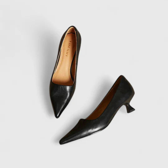 Women's Pointed Toe Kitten Heel Dress Shoes