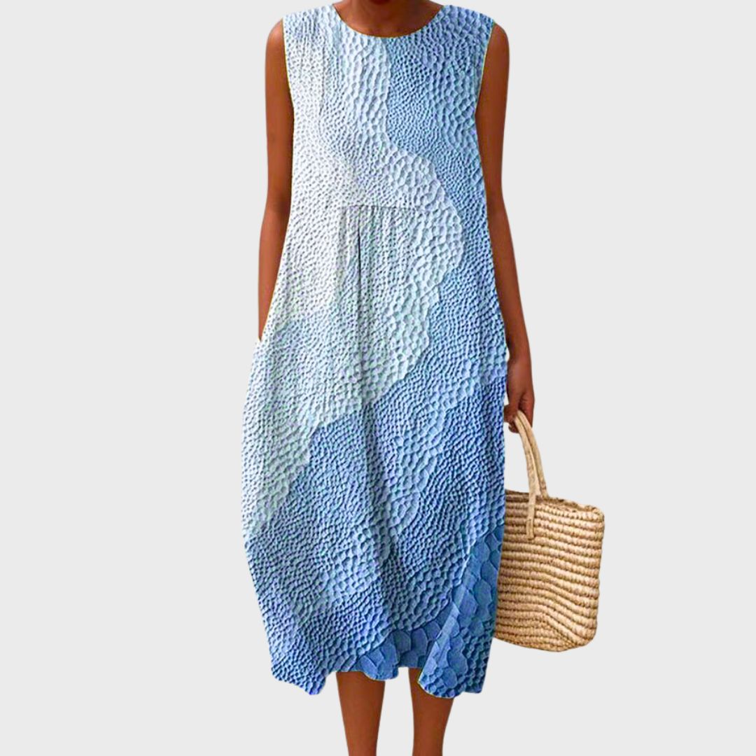 Women's Sleeveless Relaxed Fit Casual Knee-Length Dress