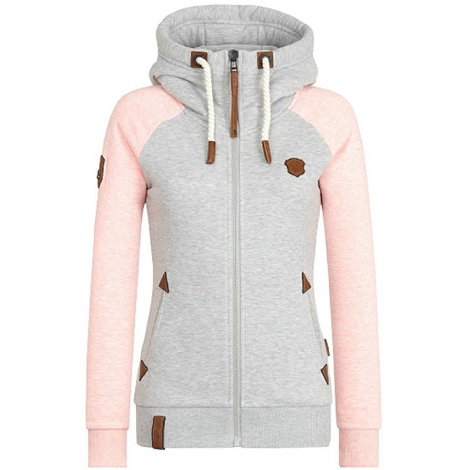 Women's Slim Fit Zip-Up Hoodie