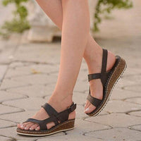 Women's Strappy Wedge Sandals for Summer