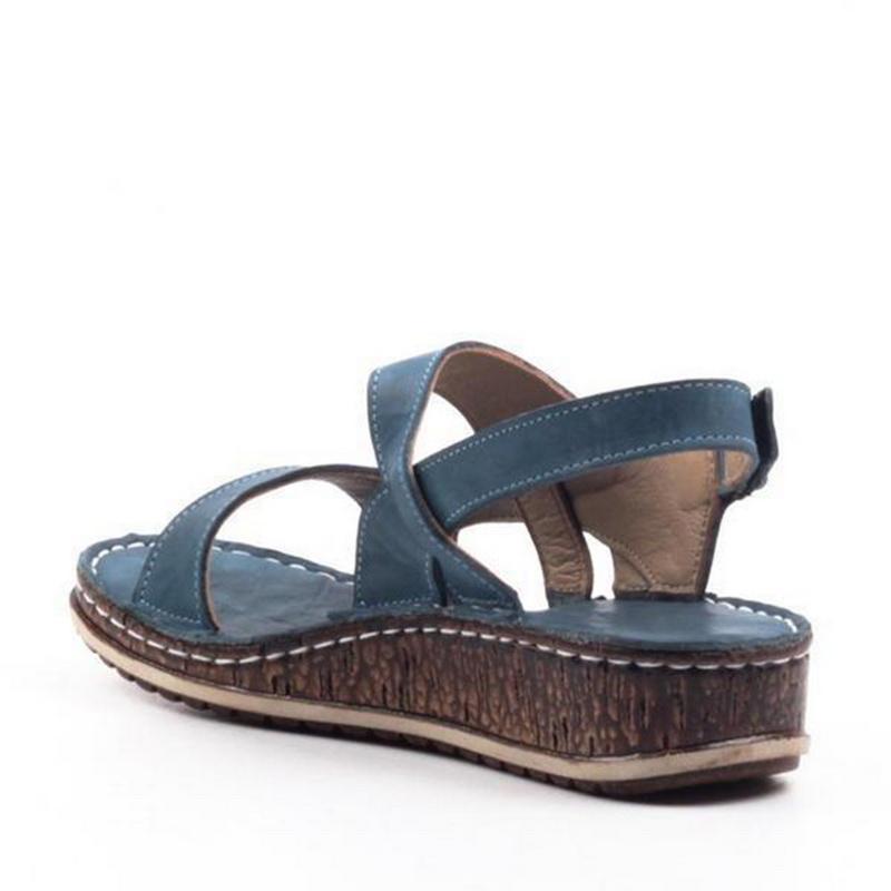 Women's Strappy Wedge Sandals for Summer