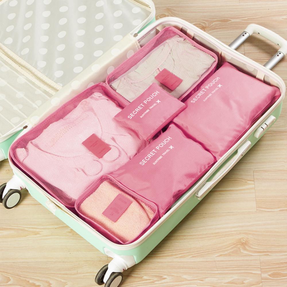 Women's Travel Clothes Storage Set, 6-Piece, Waterproof Oxford Cloth