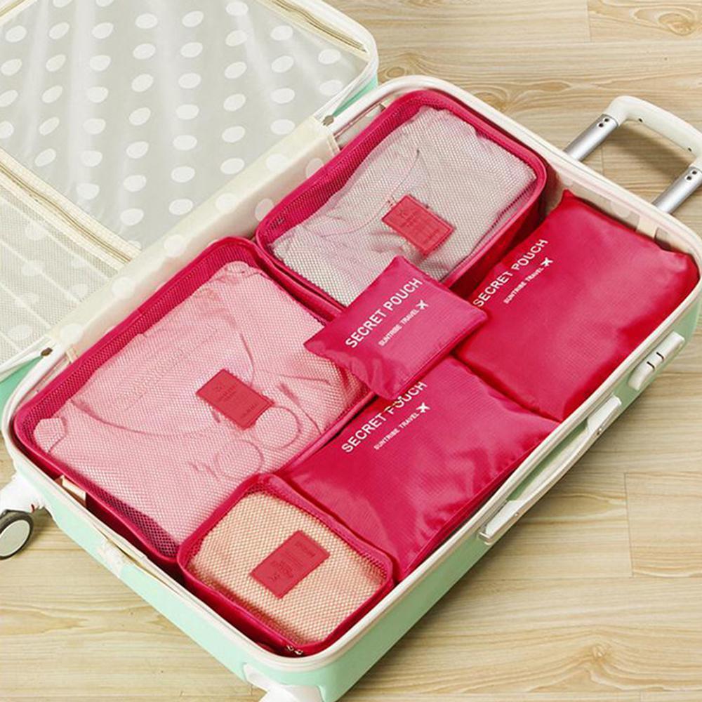 Women's Travel Clothes Storage Set, 6-Piece, Waterproof Oxford Cloth