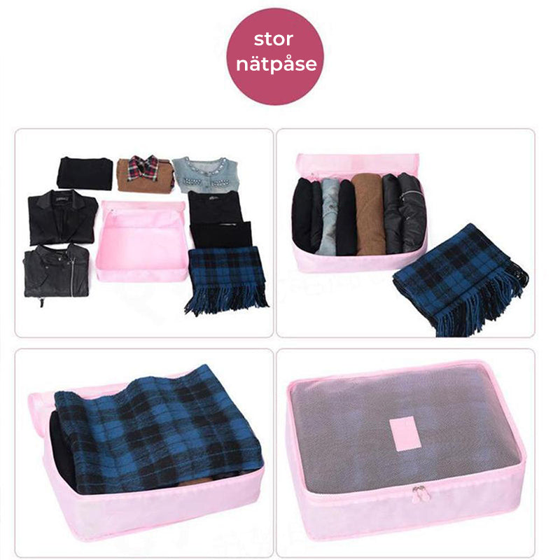 Women's Travel Clothes Storage Set, 6-Piece, Waterproof Oxford Cloth