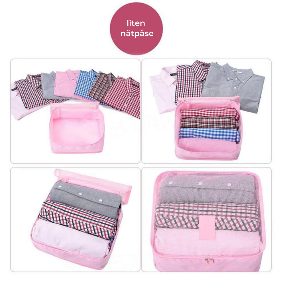 Women's Travel Clothes Storage Set, 6-Piece, Waterproof Oxford Cloth
