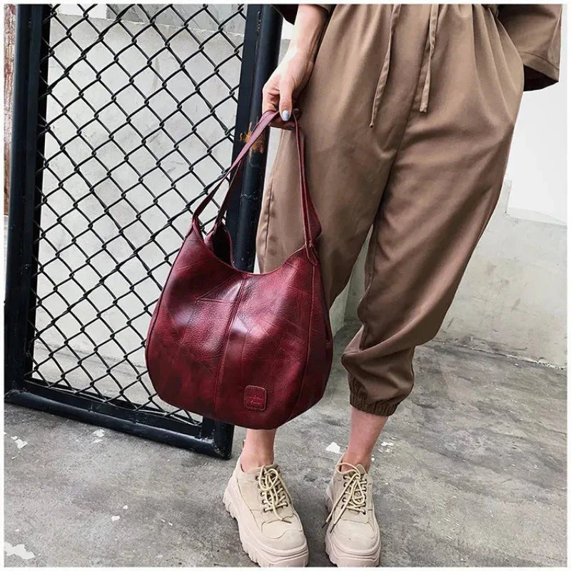 Women's Vintage Soft Slouchy Hobo Shoulder Bag
