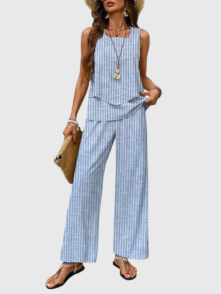 Women's Wide-Leg Pant Set