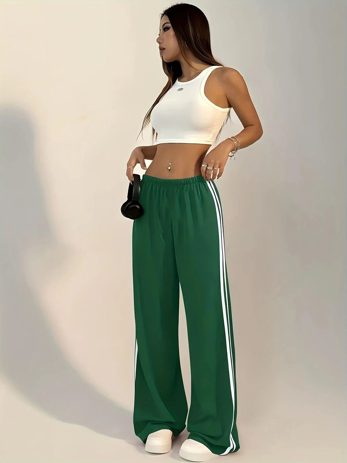 Women's Wide Leg Track Pants